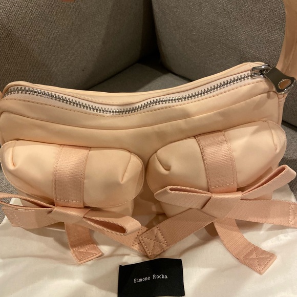 NEW Simone Rocha Pink Bow Pearl Bag - Picture 8 of 14